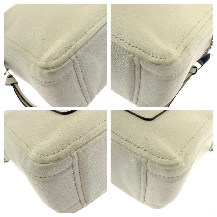 MARC JACOBS マークジェイコブス ザ ソフトショット ２way ホワイト シルバー金具 レザー M0014592 278 ショルダーバッグ クラッチバッグ レディース AB15