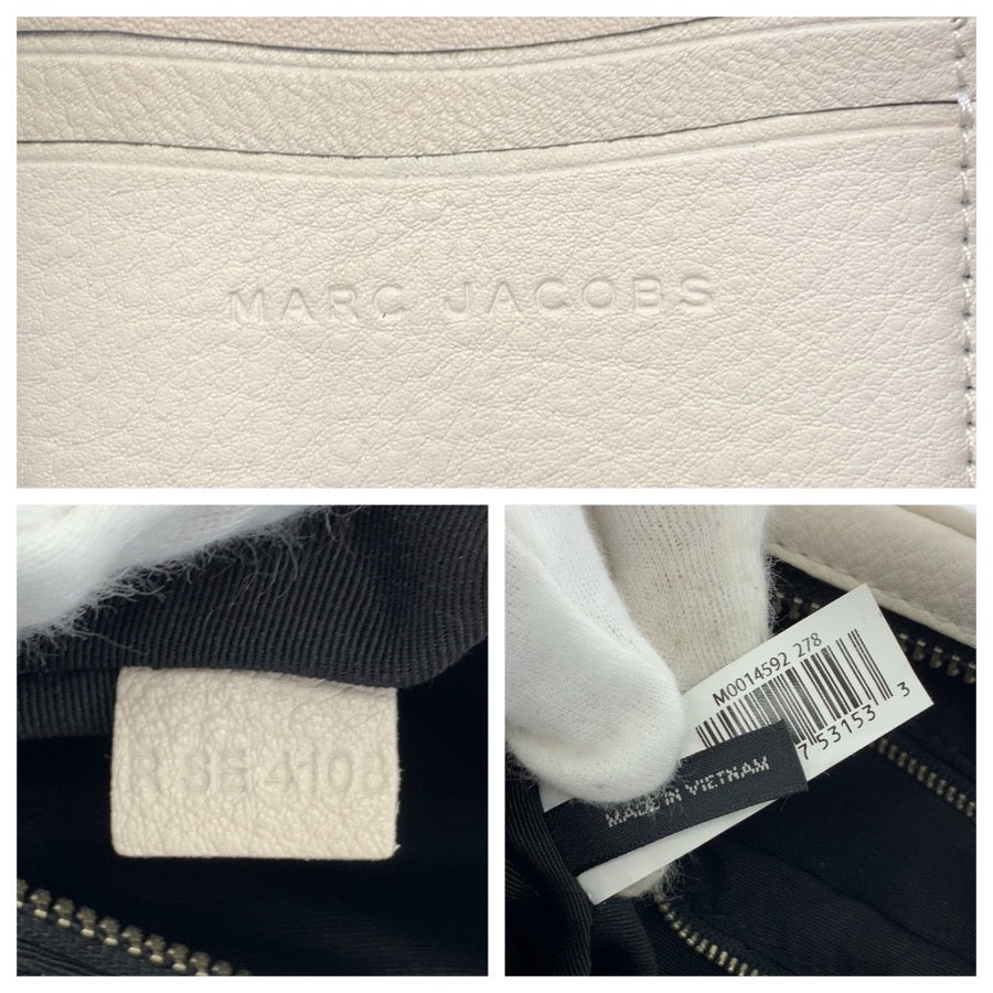 MARC JACOBS マークジェイコブス ザ ソフトショット ２way ホワイト シルバー金具 レザー M0014592 278 ショルダーバッグ クラッチバッグ レディース AB15