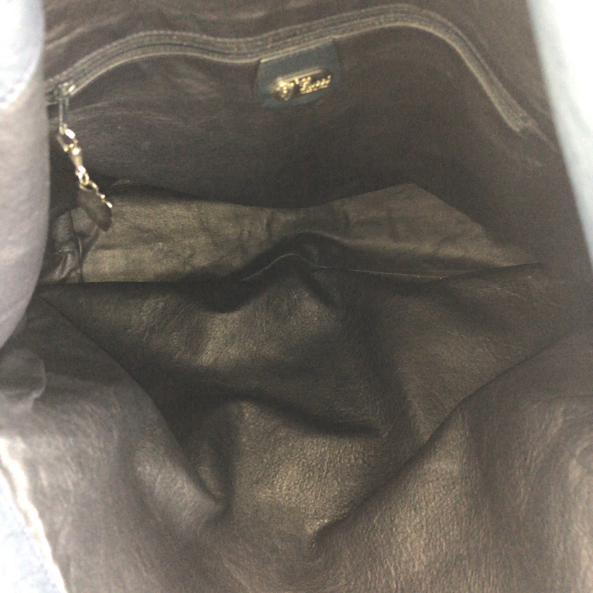 GUCCI グッチ ヴィンテージ オールドグッチ ネイビー シルバー金具 レザー 01.33.0570 ショルダーバッグ 男女兼用 レディース AB