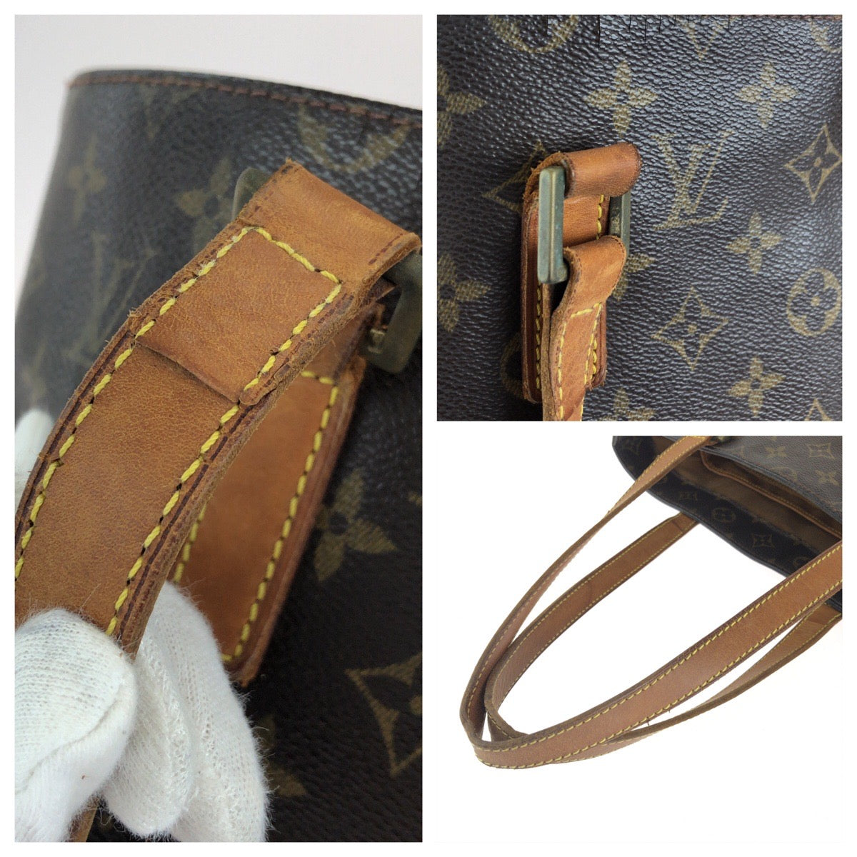 LOUIS VUITTON ルイヴィトン モノグラム ヴァヴァンGM ブラウン ゴールド金具 PVC / レザー M51170 トートバッグ ショルダーバッグ レディース B
