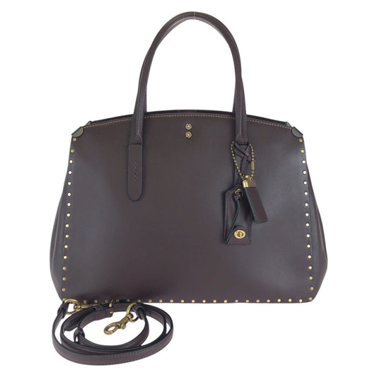 COACH コーチ COACH 1941 クーパー キャリーオール 2way ワインレッド ボルドー ゴールド金具 レザー 31932 ハンドバッグ ショルダーバッグ レディース ABP