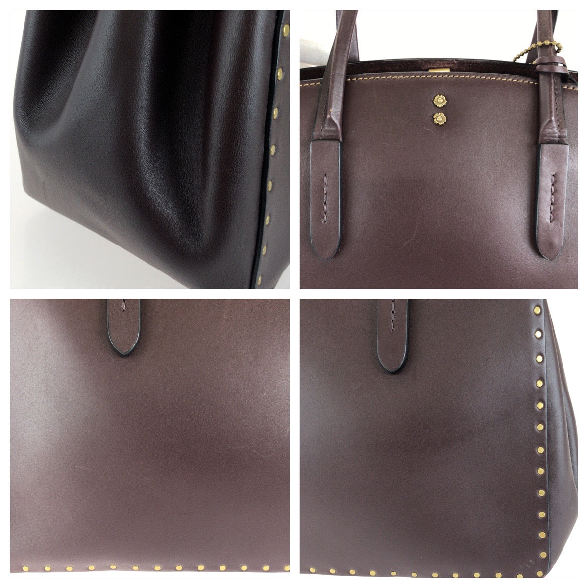 COACH コーチ COACH 1941 クーパー キャリーオール 2way ワインレッド ボルドー ゴールド金具 レザー 31932 ハンドバッグ ショルダーバッグ レディース ABP
