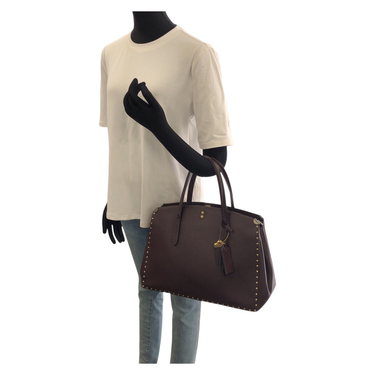 COACH コーチ COACH 1941 クーパー キャリーオール 2way ワインレッド ボルドー ゴールド金具 レザー 31932 ハンドバッグ ショルダーバッグ レディース ABP