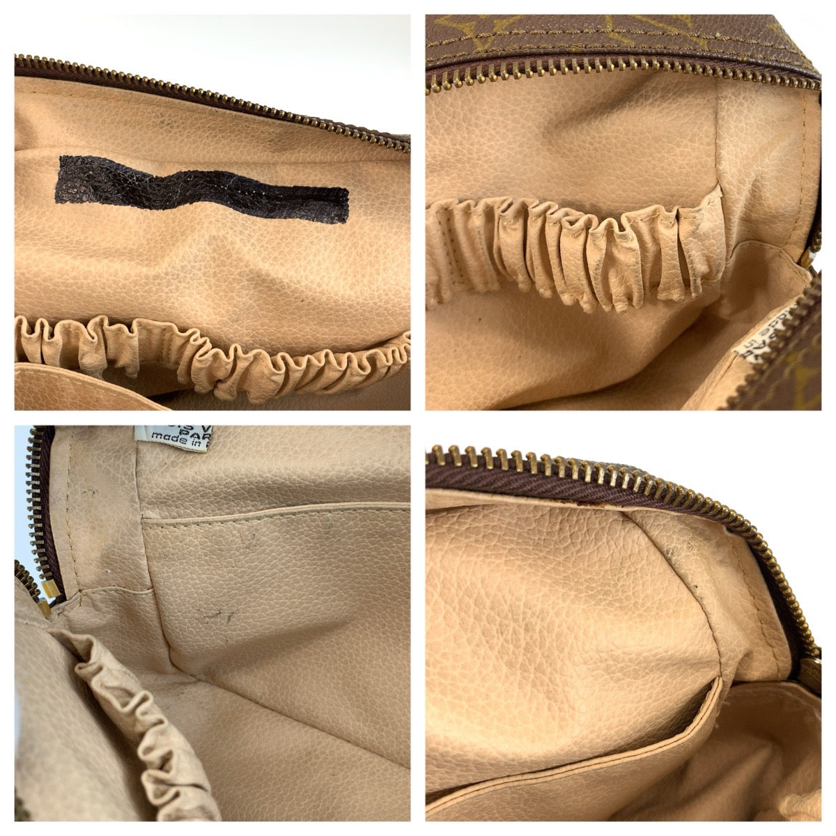 LOUIS VUITTON ルイヴィトン ヴィンテージ モノグラム ゥルーストワレット28 ブラウン PVC M47522 ポーチ セカンドバッグ レディース B18