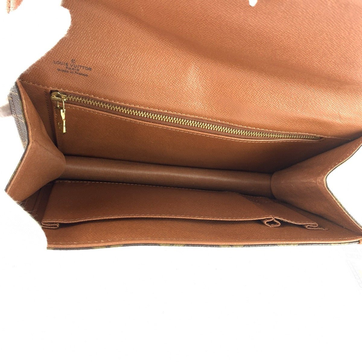 LOUIS VUITTON ルイヴィトン モノグラム ポシェットダムPM ブラウン ゴールド金具 PVC M51812 クラッチバッグ セカンドバッグ 男女兼用 メンズ AB26