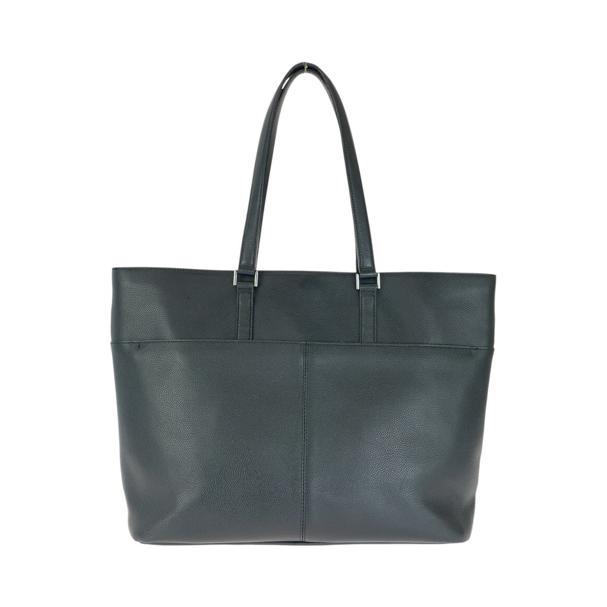 BLACK LABELCRESTBRIDGE ブラックレーベル クレストブリッジ ブラック 黒 シルバー金具 レザー トートバッグ ショルダーバッグ メンズ AB18