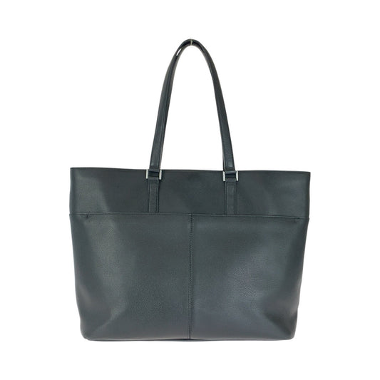 BLACK LABELCRESTBRIDGE ブラックレーベル クレストブリッジ ブラック 黒 シルバー金具 レザー トートバッグ ショルダーバッグ メンズ AB18