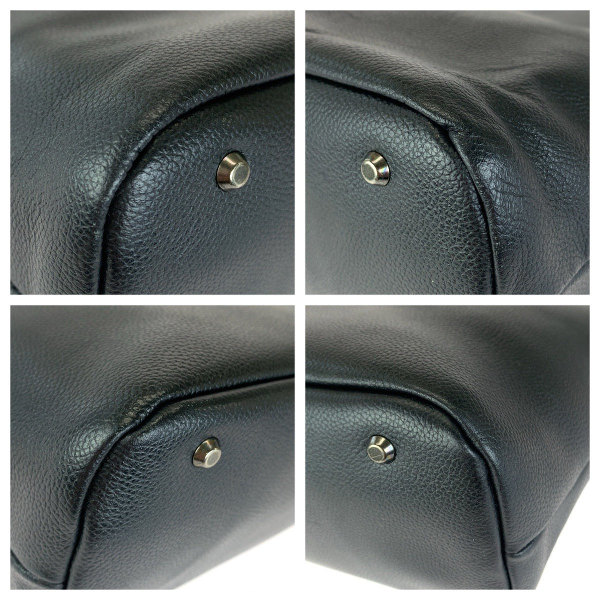 BLACK LABELCRESTBRIDGE ブラックレーベル クレストブリッジ ブラック 黒 シルバー金具 レザー トートバッグ ショルダーバッグ メンズ AB18