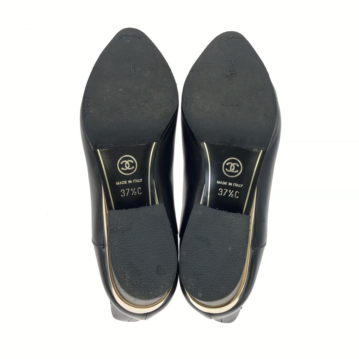 CHANEL シャネル ココマーク サイズ 37 1/2 C ブラック 黒 ゴールド金具 レザー G32321 アンクルブーツ ヒールブーツ レディース AB60