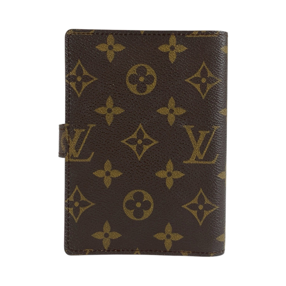 LOUIS VUITTON ルイヴィトン モノグラム アジェンダPM ブラウン ゴールド金具 PVC R20005 手帳カバー 男女兼用 レディース AB15