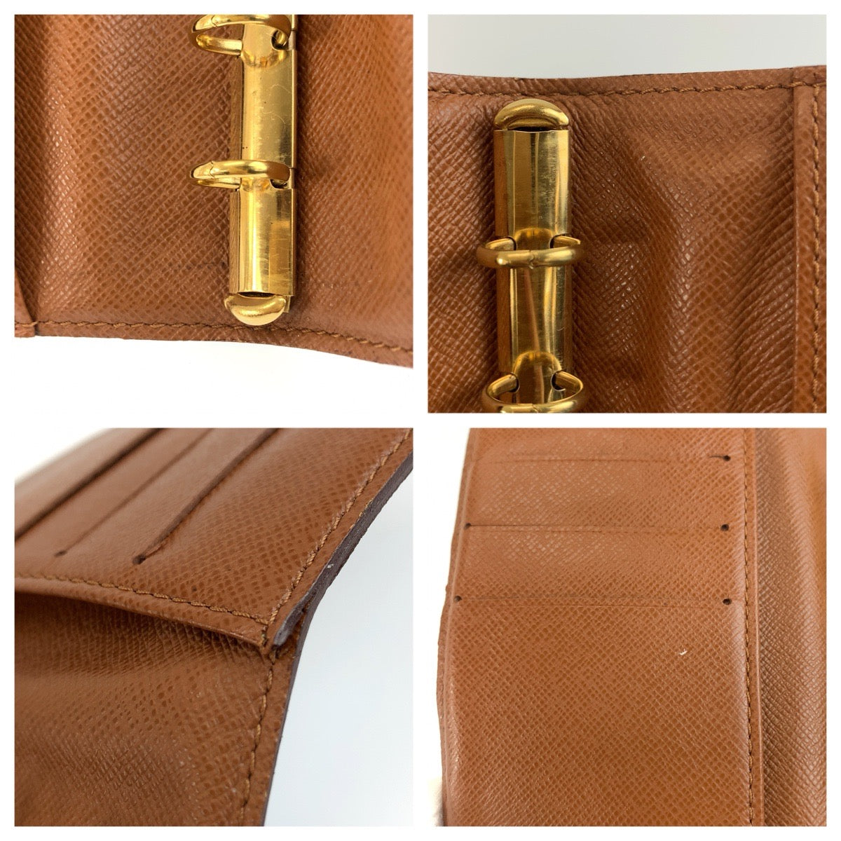 LOUIS VUITTON ルイヴィトン モノグラム アジェンダPM ブラウン ゴールド金具 PVC R20005 手帳カバー 男女兼用 レディース AB15