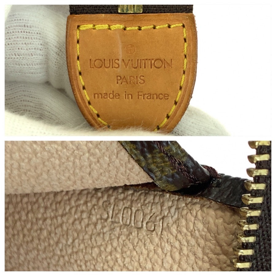 LOUIS VUITTON ルイヴィトン モノグラム ポッシュ トワレット26 ブラウン ゴールド金具 PVC M47542 クラッチバッグ セカンドバッグ メンズ AB27