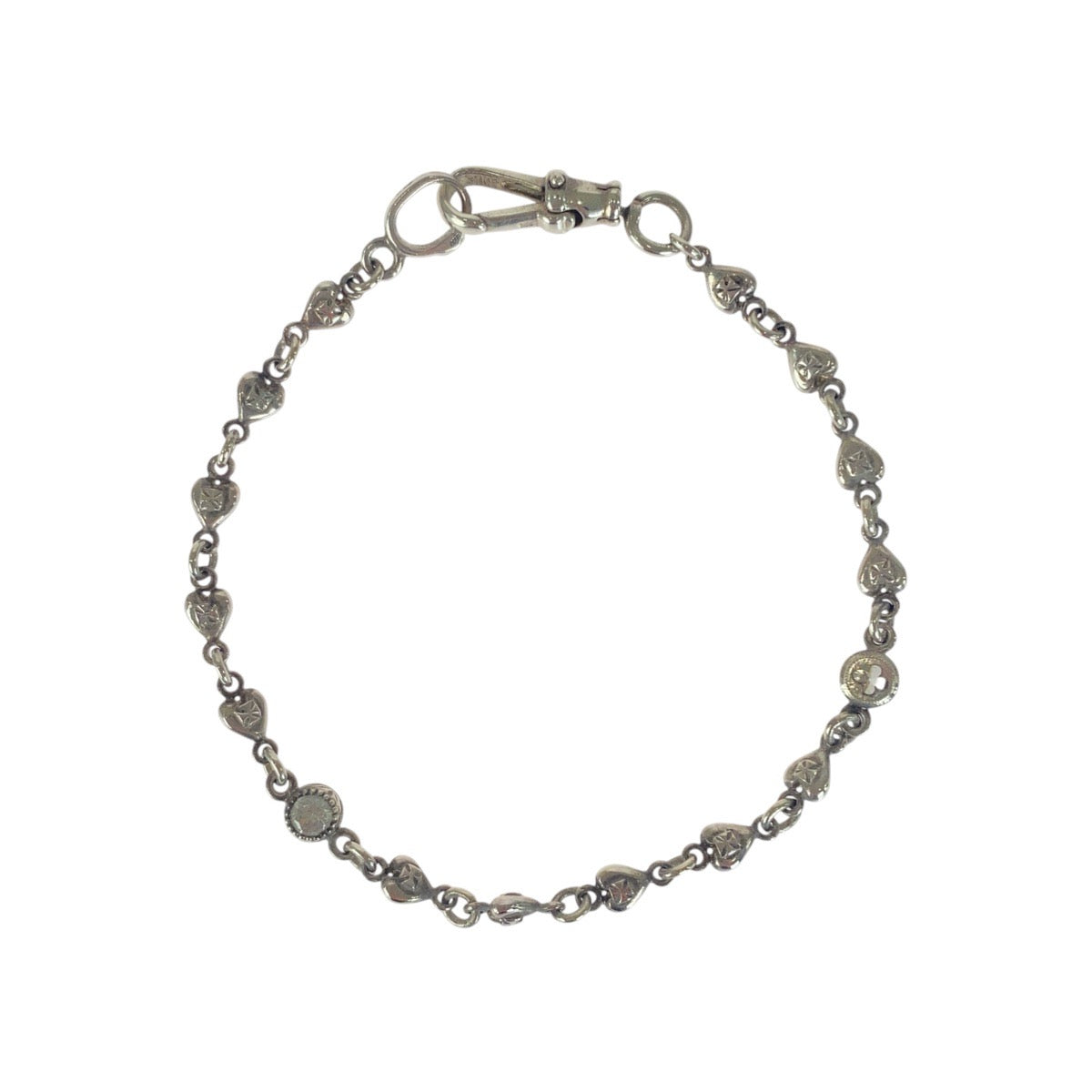 Loree Rodkin ローリーロドキン ハート クロス シルバー シルバー925 ブレスレット レディース AB18