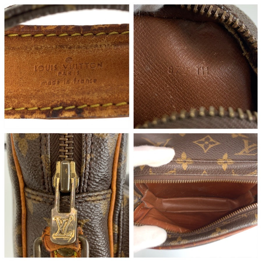 LOUIS VUITTON ルイヴィトン モノグラム アマゾン ブラウン ゴールド金具 PVC / レザー M45236 ショルダーバッグ ポシェット レディース BC34