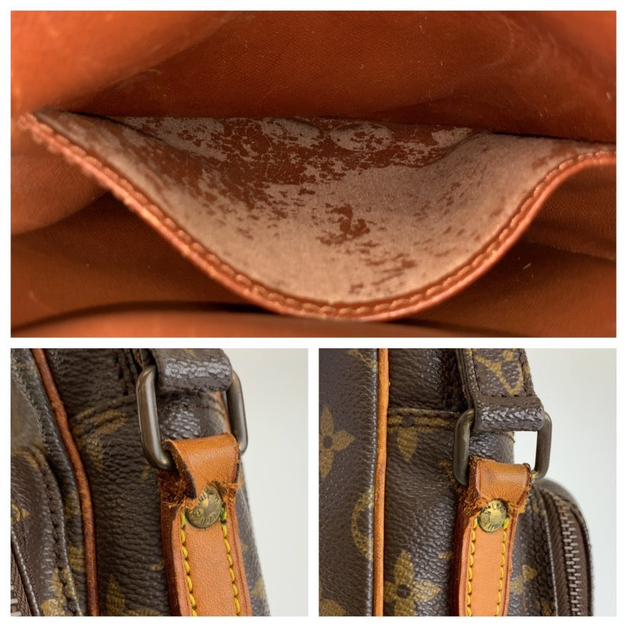LOUIS VUITTON ルイヴィトン モノグラム アマゾン ブラウン ゴールド金具 PVC / レザー M45236 ショルダーバッグ ポシェット レディース BC34