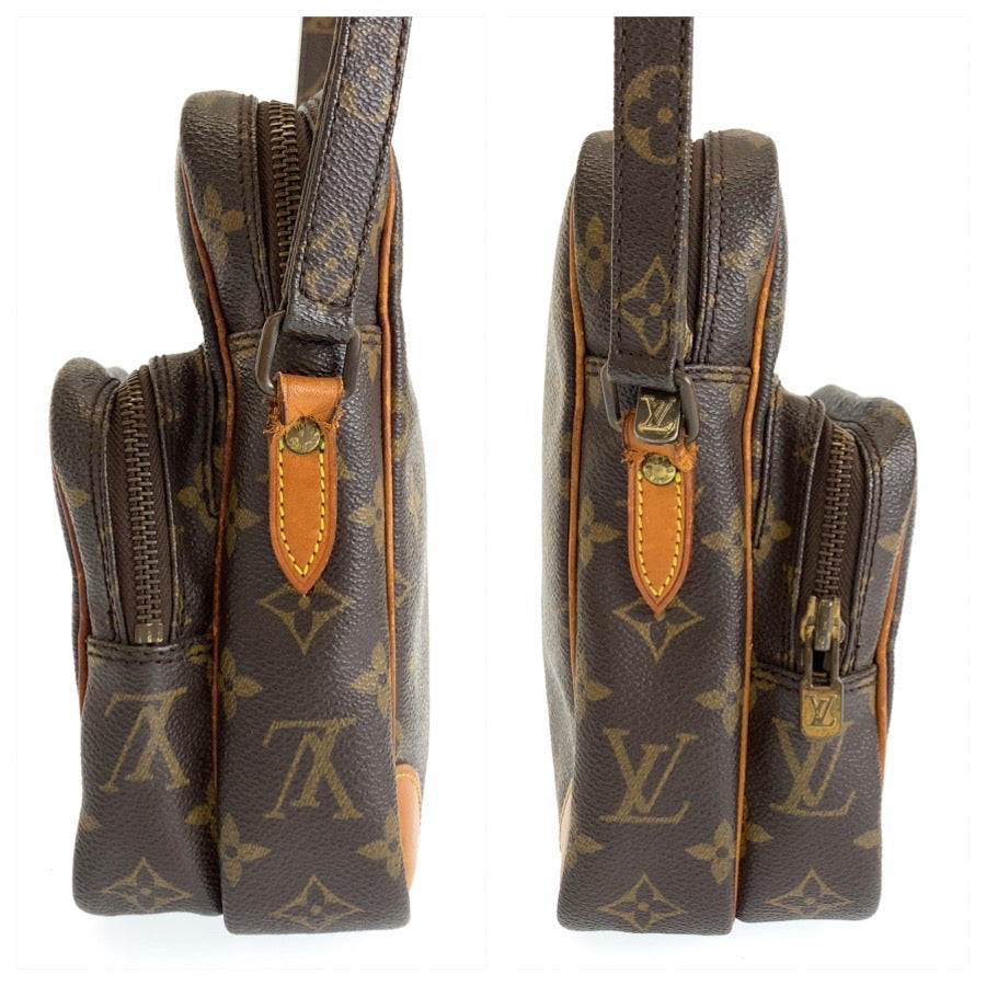 LOUIS VUITTON ルイヴィトン モノグラム アマゾン ブラウン ゴールド金具 PVC / レザー M45236 ショルダーバッグ ポシェット レディース BC34