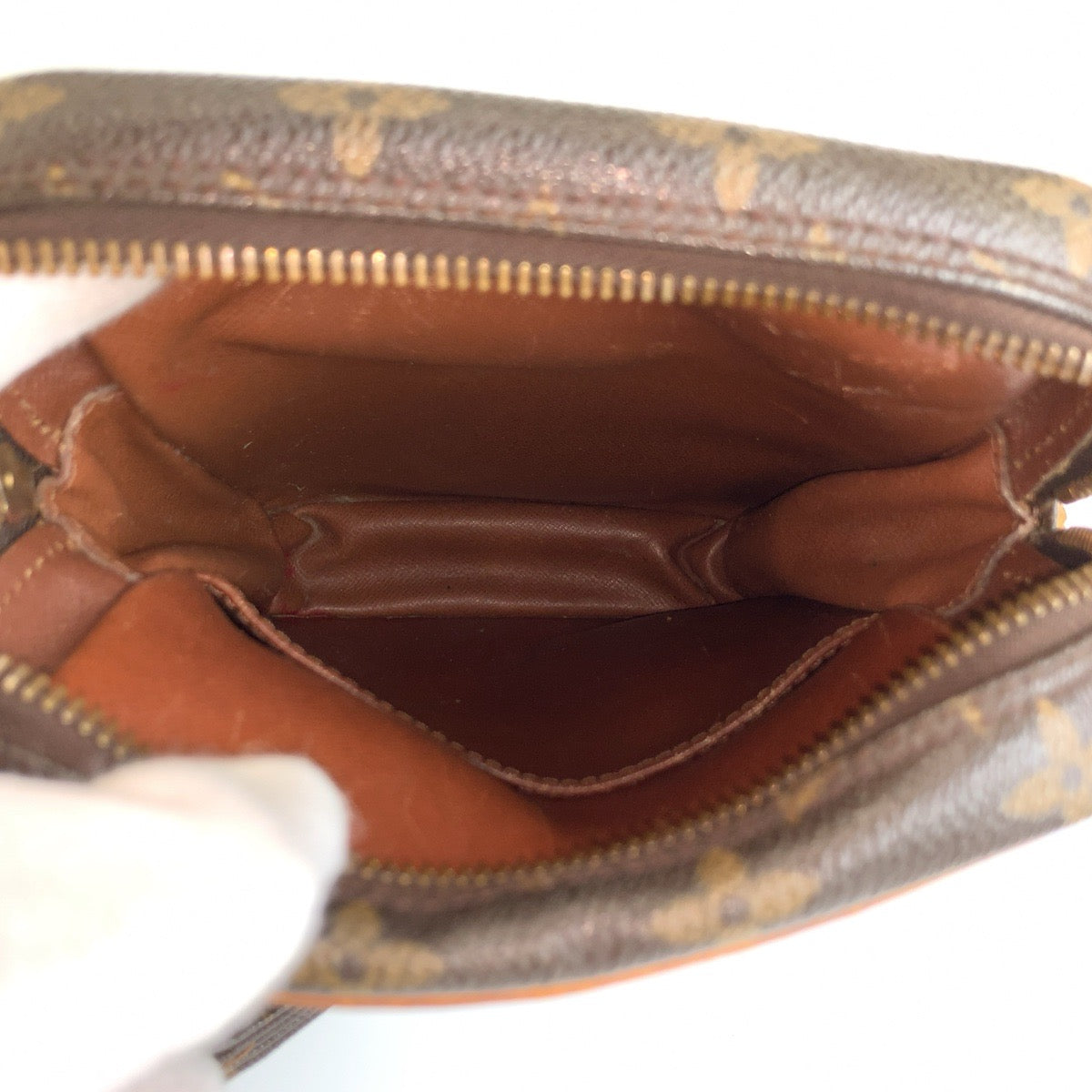 LOUIS VUITTON ルイヴィトン モノグラム アマゾン ブラウン ゴールド金具 PVC / レザー M45236 ショルダーバッグ ポシェット レディース BC34