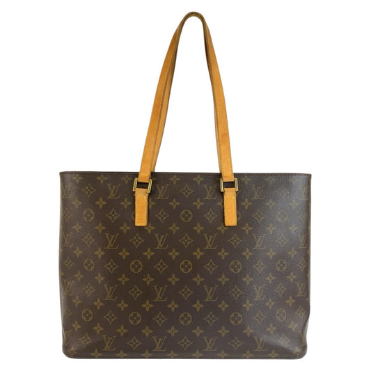 LOUIS VUITTON ルイヴィトン モノグラム ルコ ブラウン ゴールド金具 PVC / レザー M51155 トートバッグ ショルダーバッグ レディース BC47
