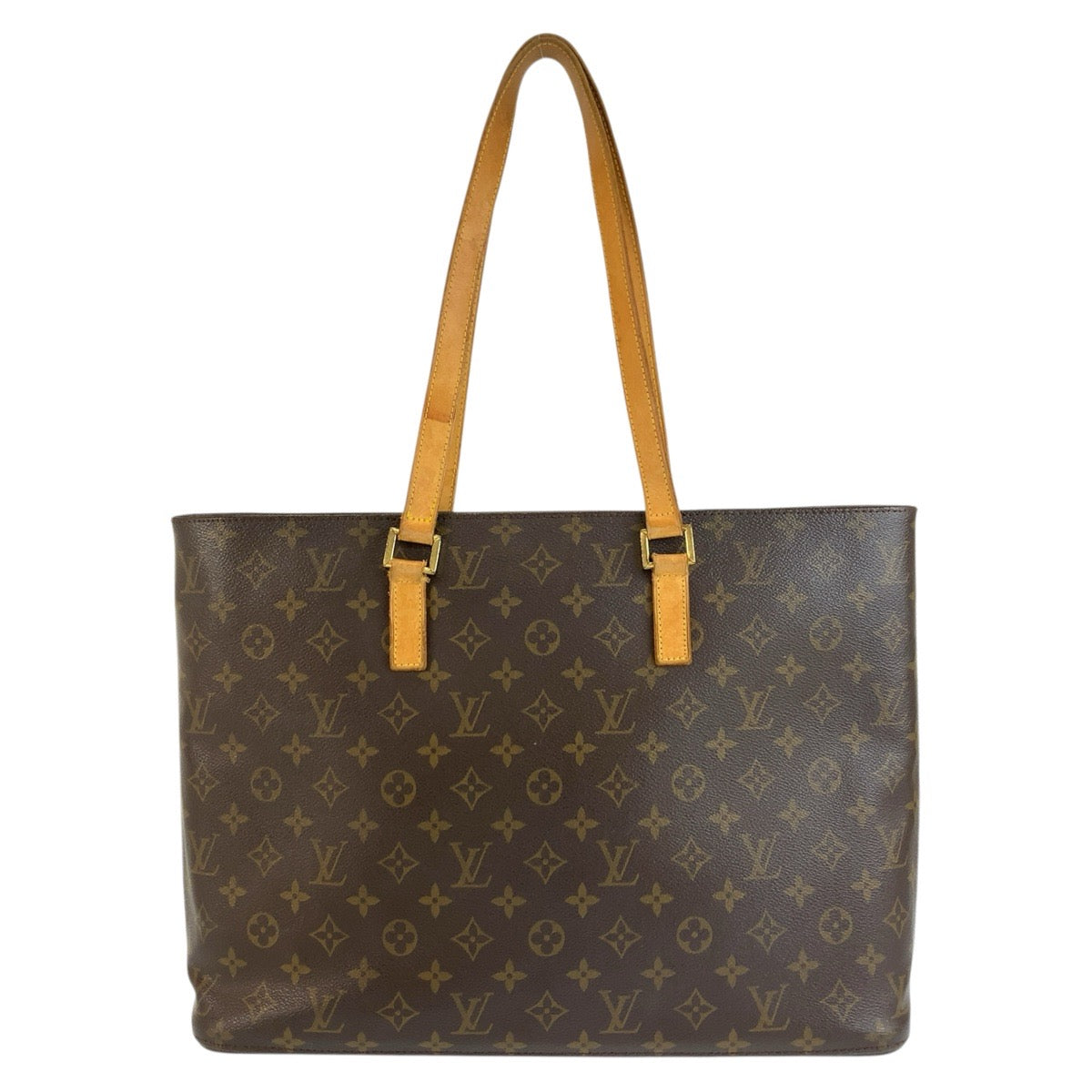 LOUIS VUITTON ルイヴィトン モノグラム ルコ ブラウン ゴールド金具 PVC / レザー M51155 トートバッグ ショルダーバッグ レディース BC47