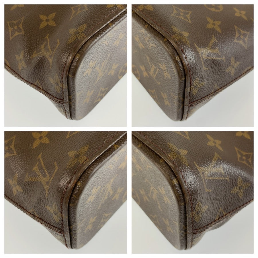 LOUIS VUITTON ルイヴィトン モノグラム ルコ ブラウン ゴールド金具 PVC / レザー M51155 トートバッグ ショルダーバッグ レディース BC47