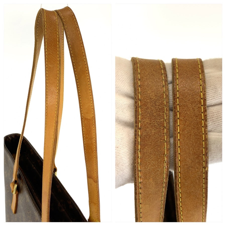 LOUIS VUITTON ルイヴィトン モノグラム ルコ ブラウン ゴールド金具 PVC / レザー M51155 トートバッグ ショルダーバッグ レディース BC47