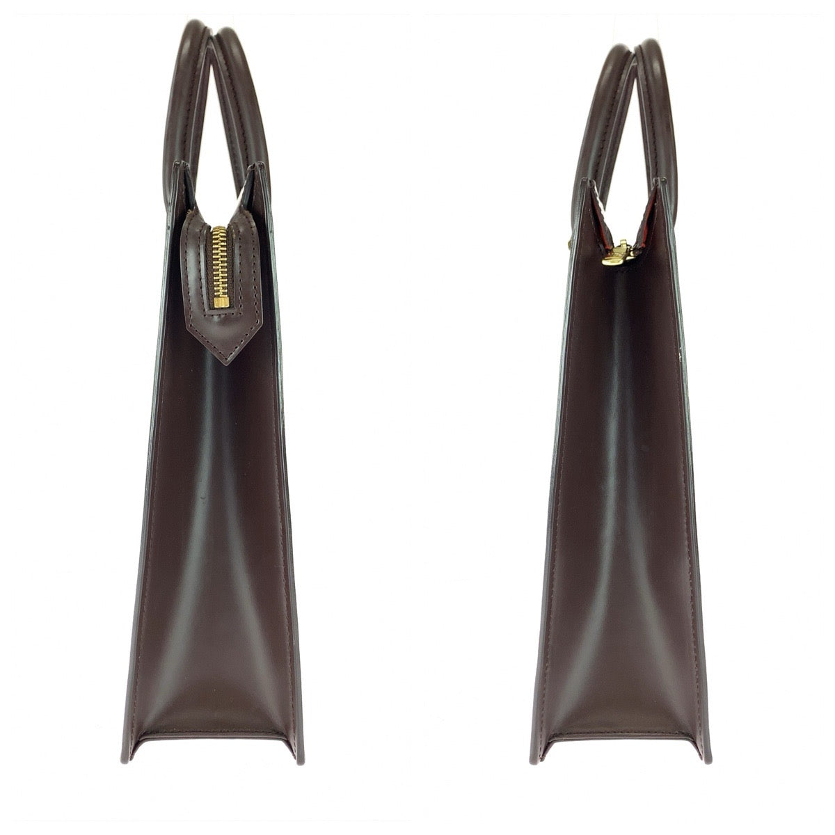 LOUIS VUITTON ルイヴィトン ダミエ ヴェニスPM ブラウン ゴールド金具 PVC / レザー N51145 トートバッグ ハンドバッグ レディース ABP90