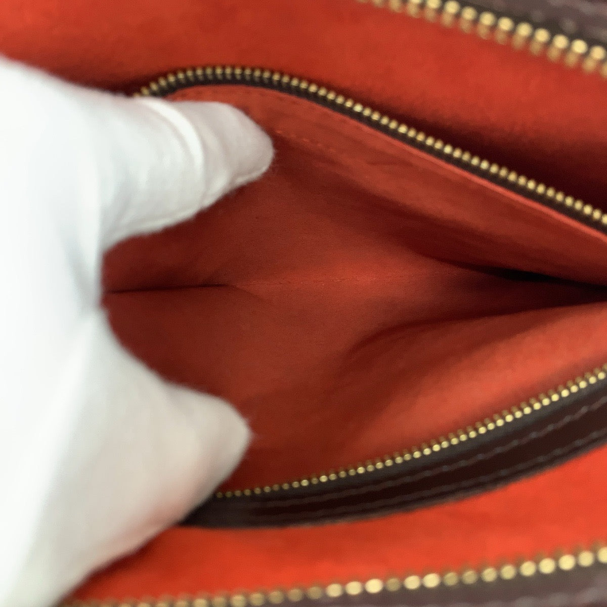 LOUIS VUITTON ルイヴィトン ダミエ ヴェニスPM ブラウン ゴールド金具 PVC / レザー N51145 トートバッグ ハンドバッグ レディース ABP90