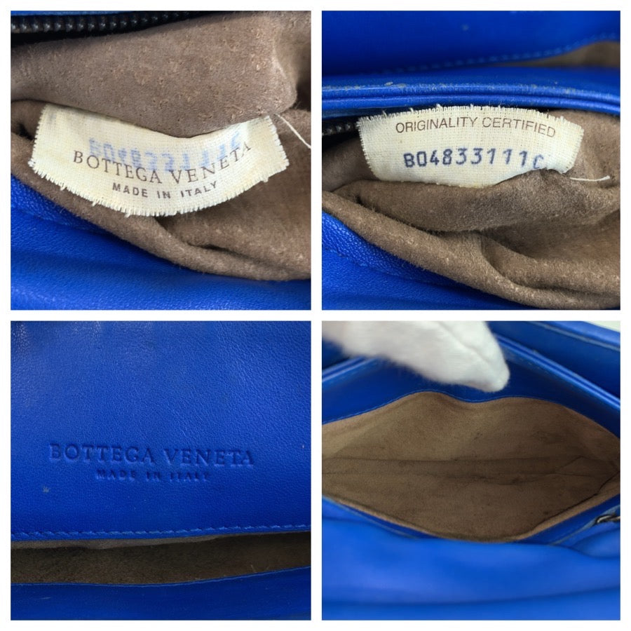 BOTTEGAVENETA ボッテガヴェネタ イントレチャート オリンピア ブルー レザー B04833111C チェーンショルダーバッグ レディース ABP86