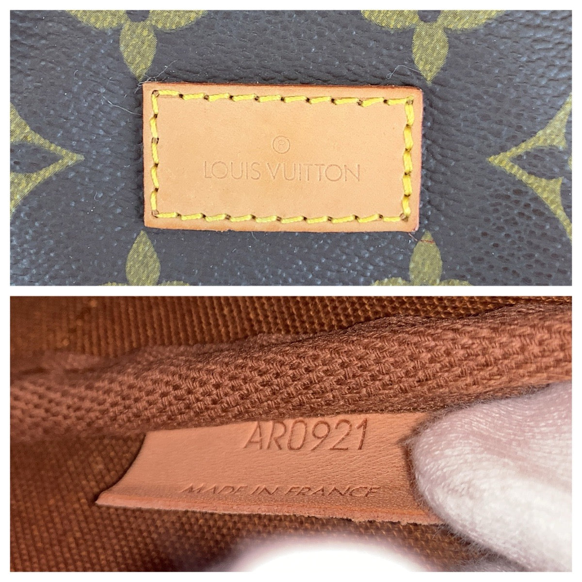 LOUIS VUITTON ルイヴィトン モノグラム ソミュール 30 ブラウン ゴールド金具 PVC / レザー M42256 ショルダーバッグ メッセンジャーバッグ レディース AB73