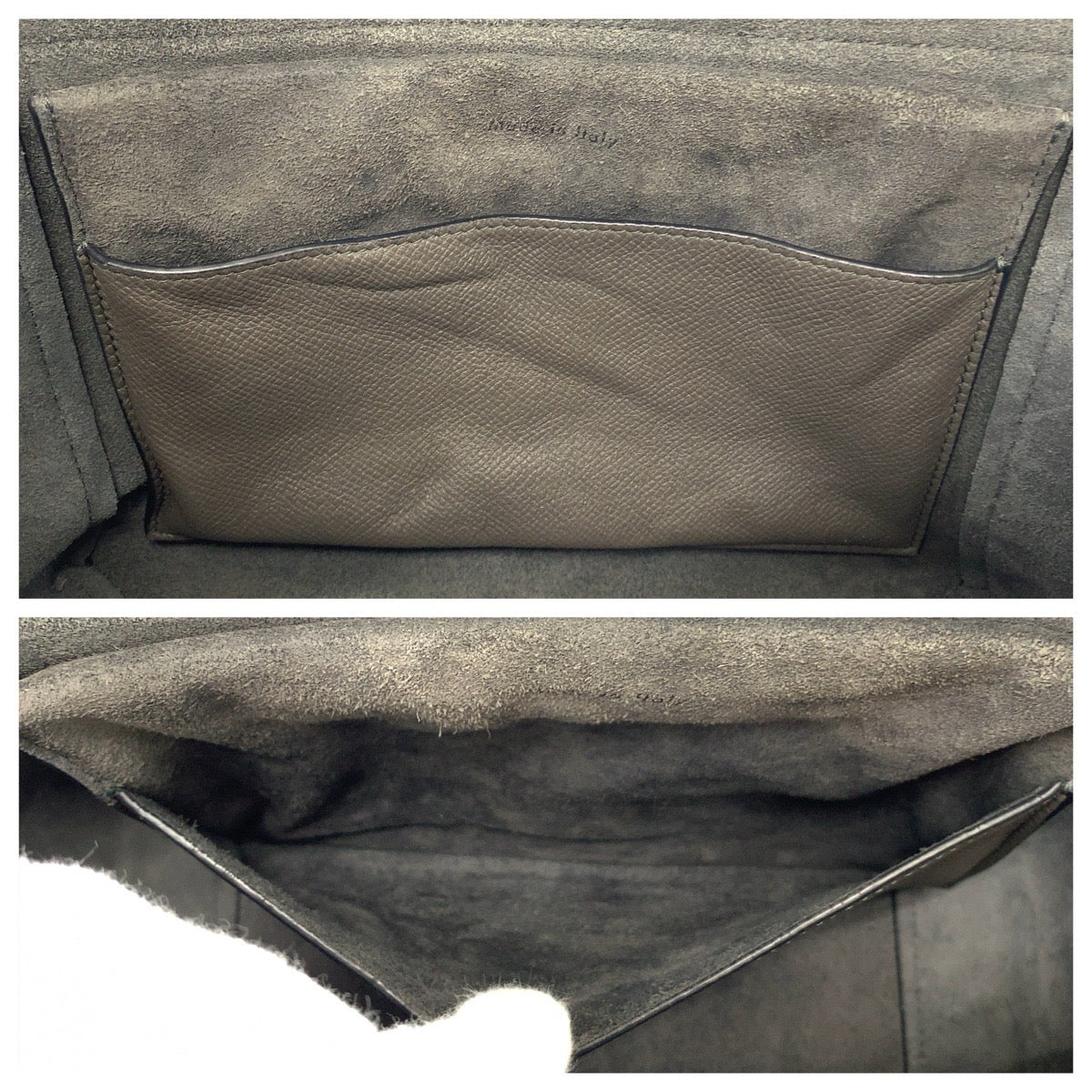 CELINE セリーヌ ベルトバッグ グレー ゴールド金具 レザー S-MP-31396 ハンドバッグ ショルダーバッグ 2WAY レディース ABP103