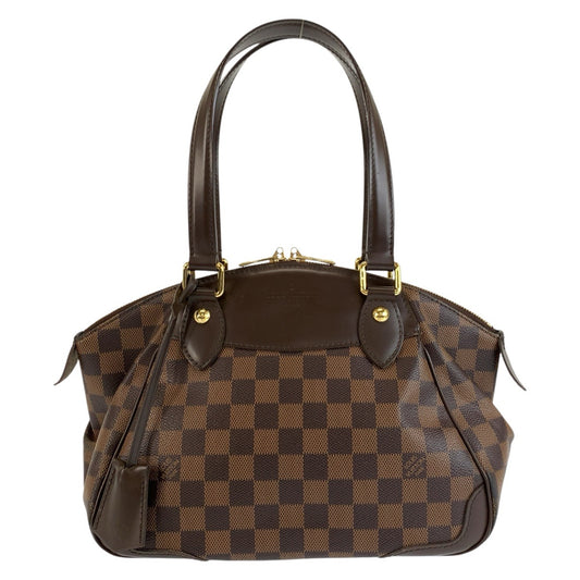 LOUIS VUITTON ルイヴィトン ダミエ ヴェローナ PM ブラウン ゴールド金具 PVC N41117 ハンドバッグ トートバッグ ショルダーバッグ レディース ABP100