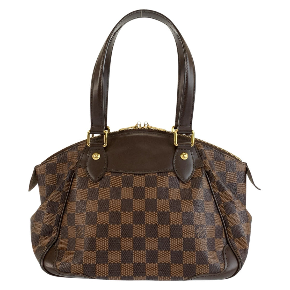 LOUIS VUITTON ルイヴィトン ダミエ ヴェローナ PM ブラウン ゴールド金具 PVC N41117 ハンドバッグ トートバッグ ショルダーバッグ レディース ABP100