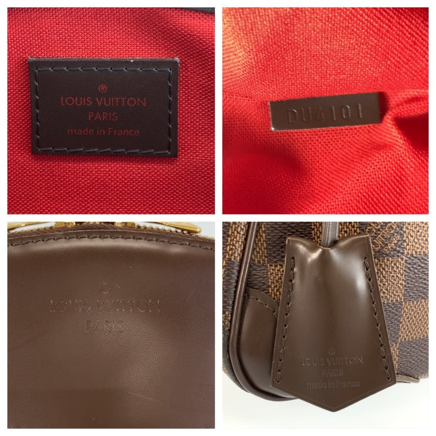 LOUIS VUITTON ルイヴィトン ダミエ ヴェローナ PM ブラウン ゴールド金具 PVC N41117 ハンドバッグ トートバッグ ショルダーバッグ レディース ABP100