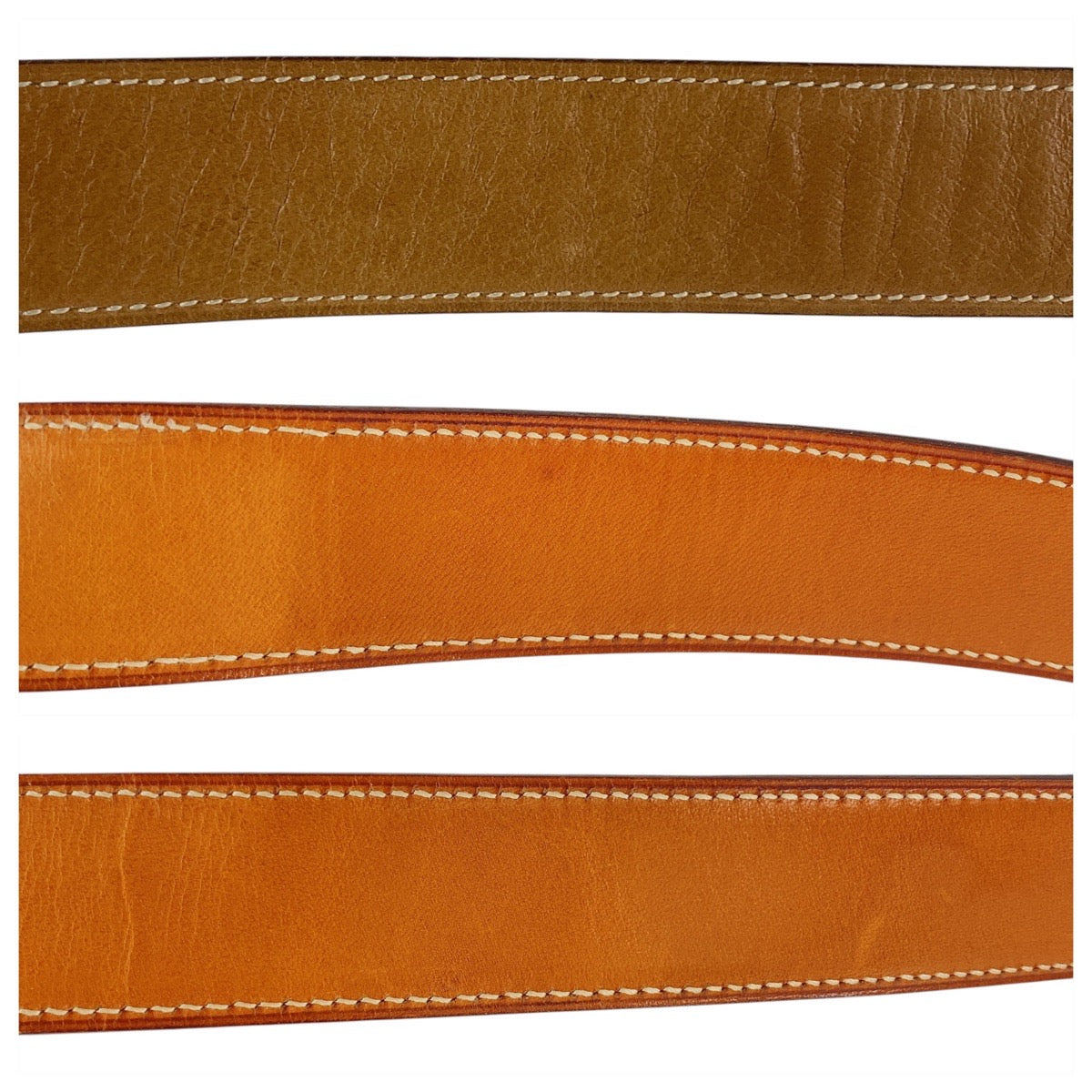 HERMES エルメス ヴィンテージ Hベルト コンスタンス ブラウン キャメル ゴールド金具 レザー ベルト Y刻印 レディース B33