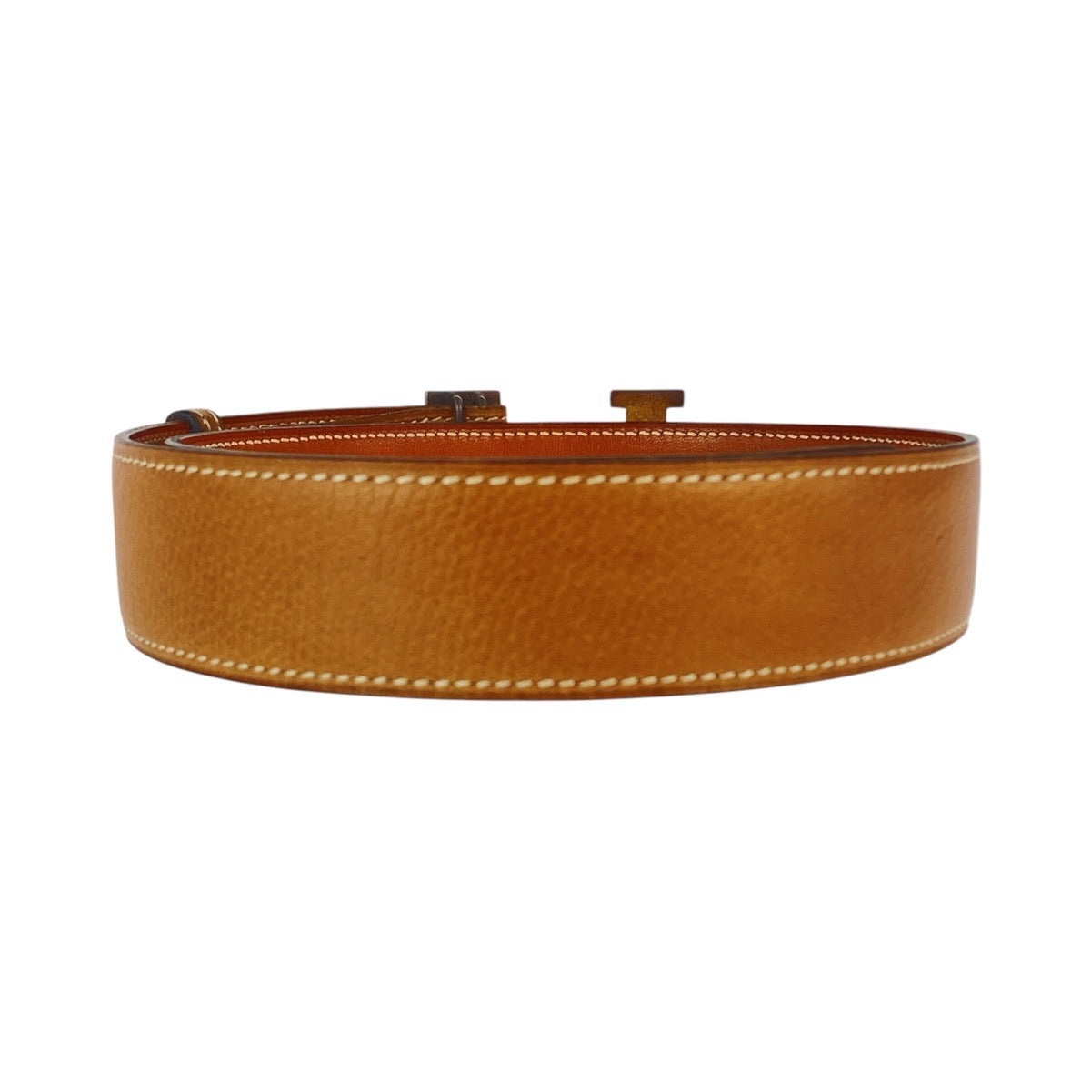 HERMES エルメス ヴィンテージ Hベルト コンスタンス ブラウン キャメル ゴールド金具 レザー ベルト Y刻印 レディース B33