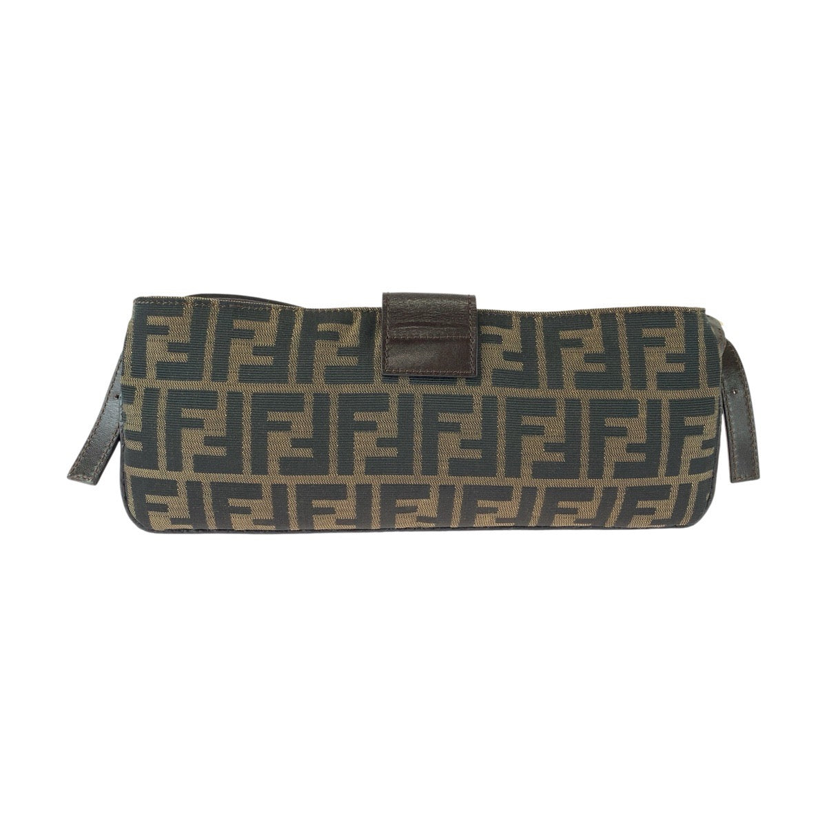 FENDI フェンディ ヴィンテージ ズッカ ブラウン シルバー金具 キャンバス / レザー 26685 ショルダーバッグ レディース ABP92