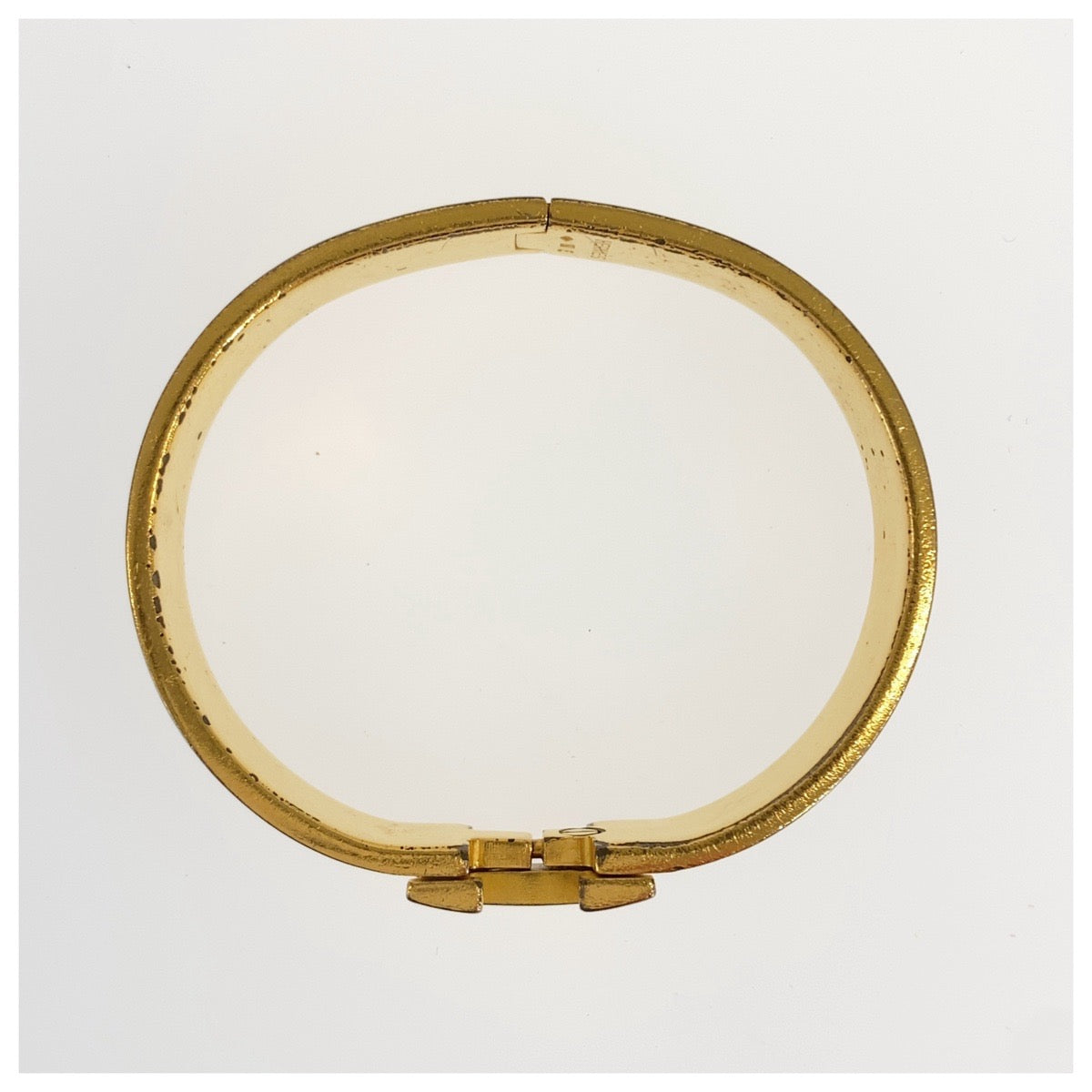 HERMES エルメス アネモネ クリックH パープル ゴールド金具 エナメル / メタル バングル ブレスレット □E刻印 レディース B50