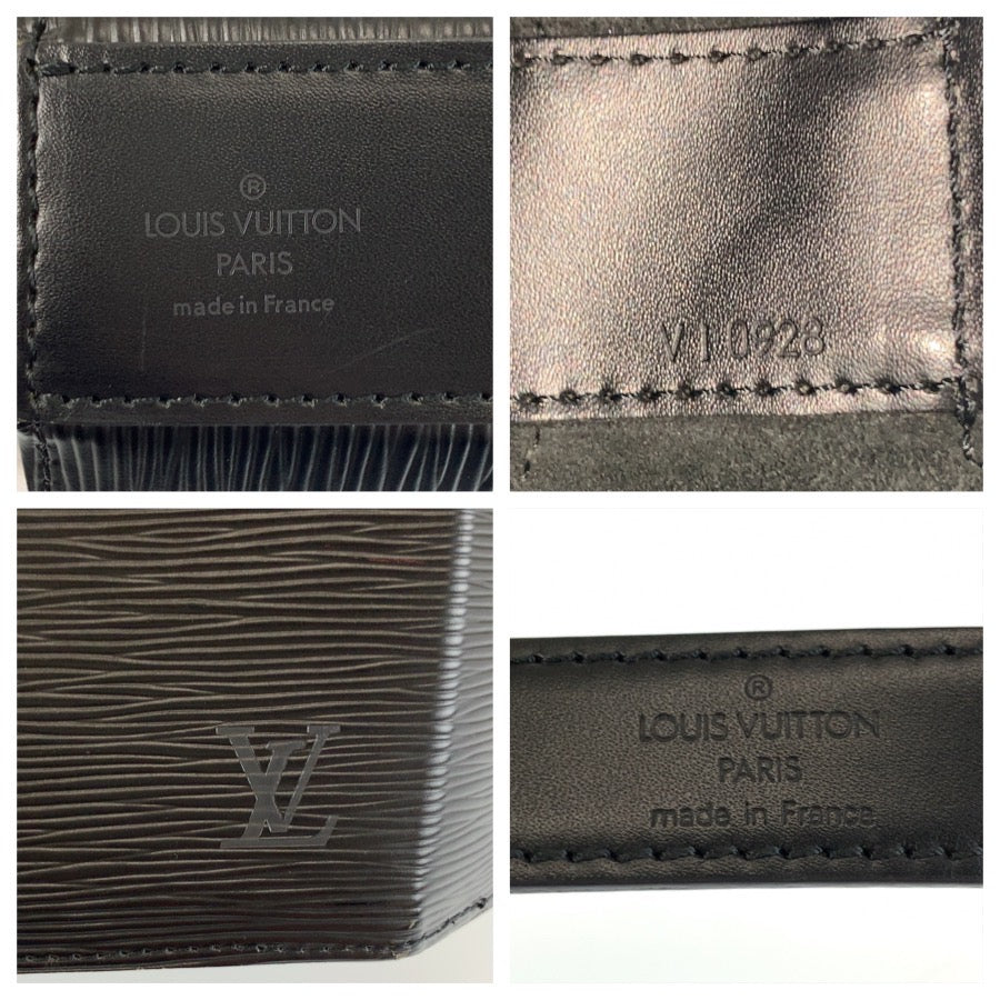 LOUIS VUITTON ルイヴィトン エピ サック ソウ ブラック 黒 レザー M80161 ショルダーバッグ レディース ABP44