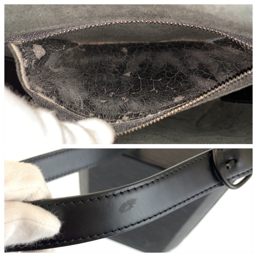 LOUIS VUITTON ルイヴィトン エピ サック ソウ ブラック 黒 レザー M80161 ショルダーバッグ レディース ABP44