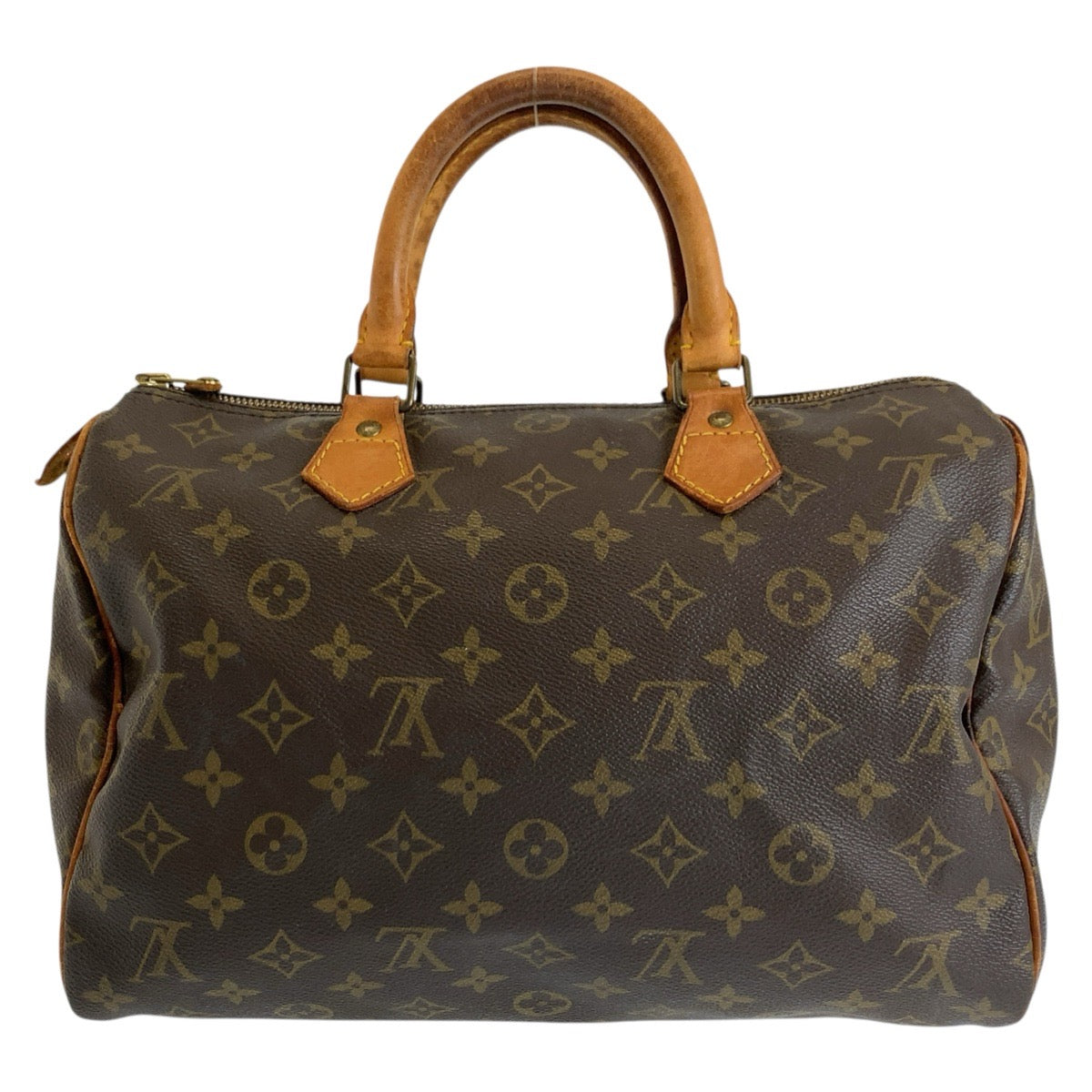LOUIS VUITTON ルイヴィトン モノグラム スピーディ30 ブラウン ゴールド金具 PVC M41526 ハンドバッグ ミニボストンバッグ レディース BC56