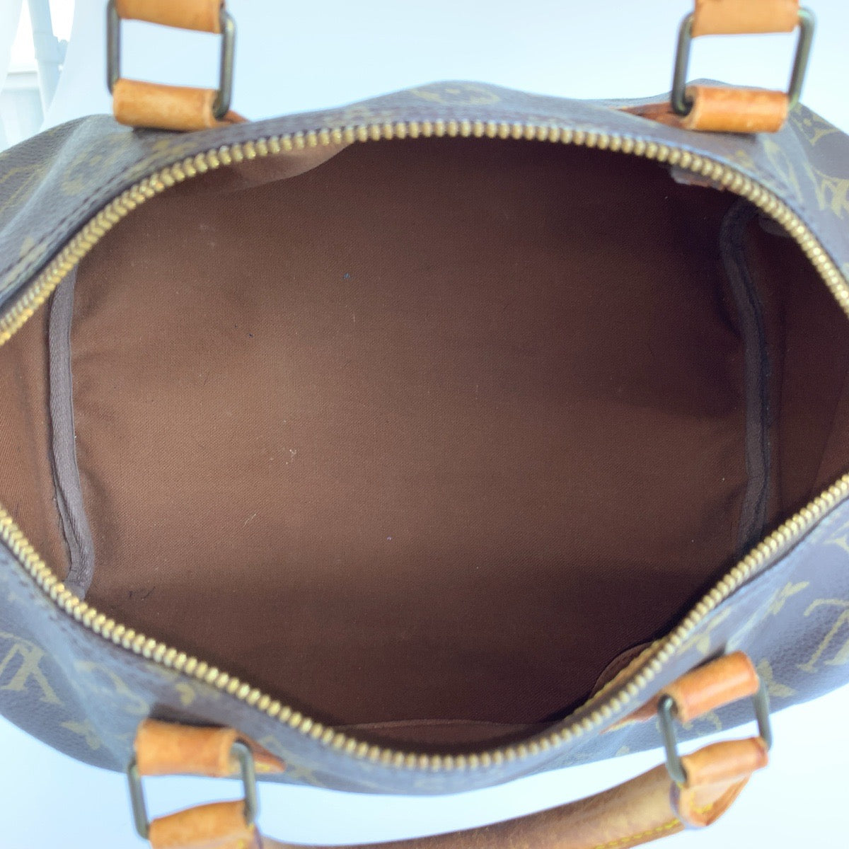 LOUIS VUITTON ルイヴィトン モノグラム スピーディ30 ブラウン ゴールド金具 PVC M41526 ハンドバッグ ミニボストンバッグ レディース BC56