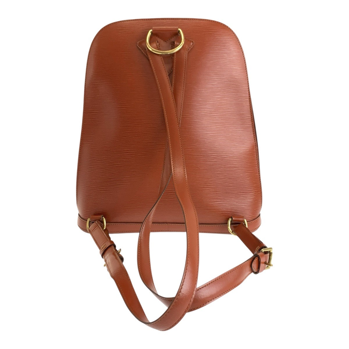 LOUIS VUITTON ルイヴィトン エピ ゴブラン ケニアブラウン ゴールド金具 レザー M52293 リュックサック バックパック レディース AB51