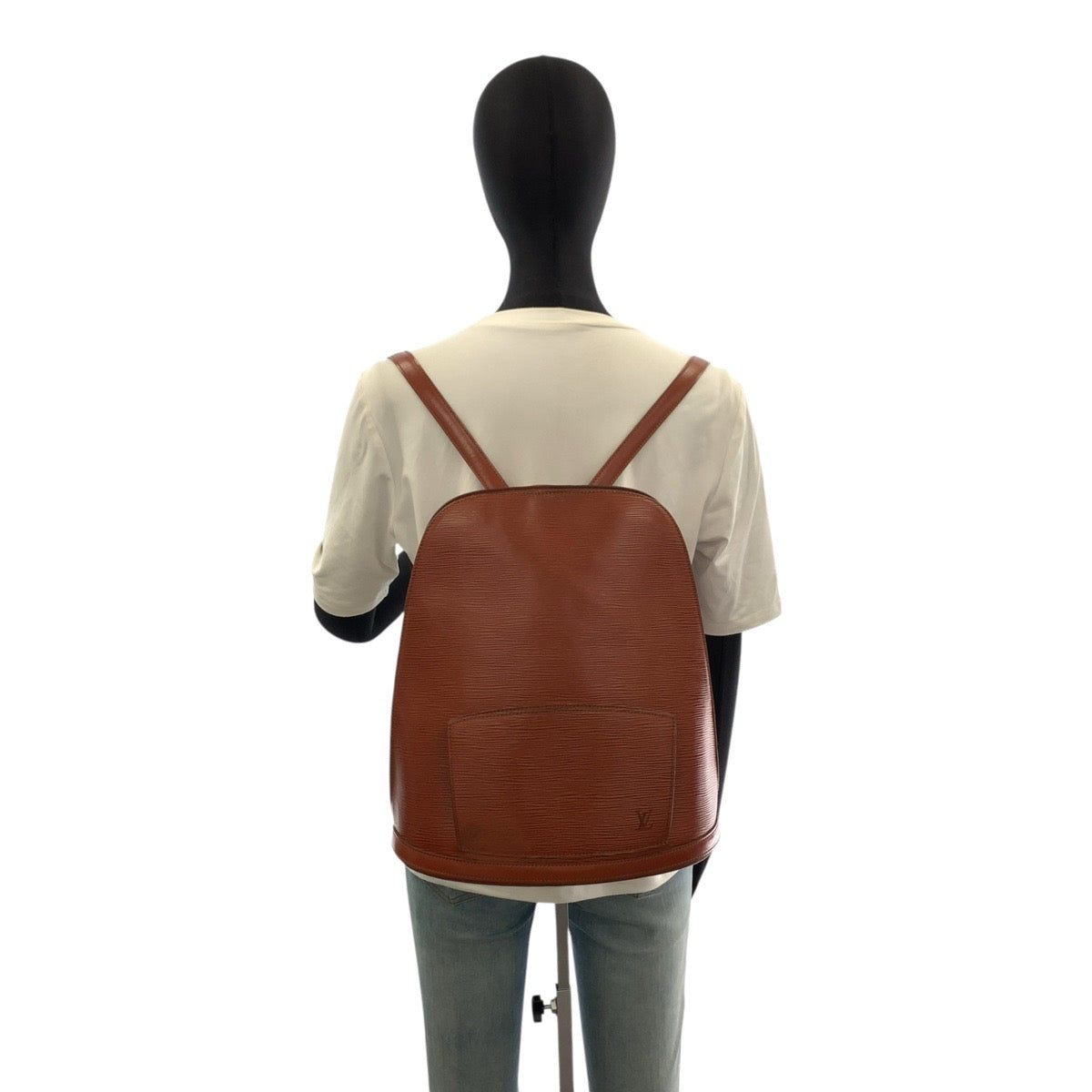 LOUIS VUITTON ルイヴィトン エピ ゴブラン ケニアブラウン ゴールド金具 レザー M52293 リュックサック バックパック レディース AB51
