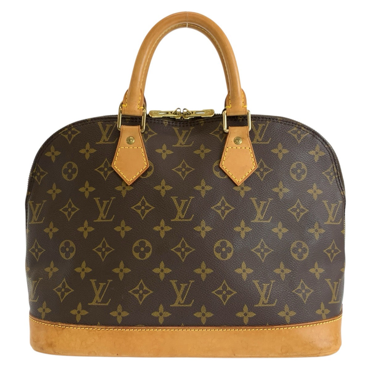 LOUIS VUITTON ルイヴィトン モノグラム アルマ ブラウン ゴールド金具 PVC / レザー M51130 ハンドバッグ レディース B57