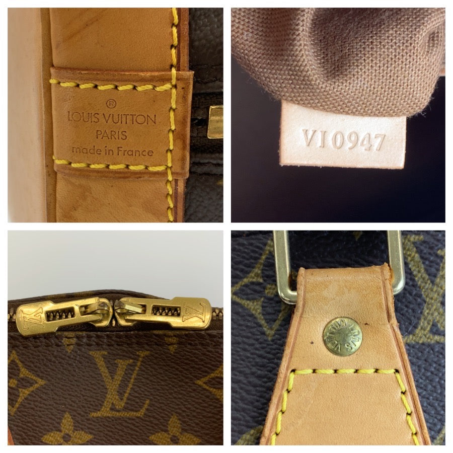 LOUIS VUITTON ルイヴィトン モノグラム アルマ ブラウン ゴールド金具 PVC / レザー M51130 ハンドバッグ レディース B57