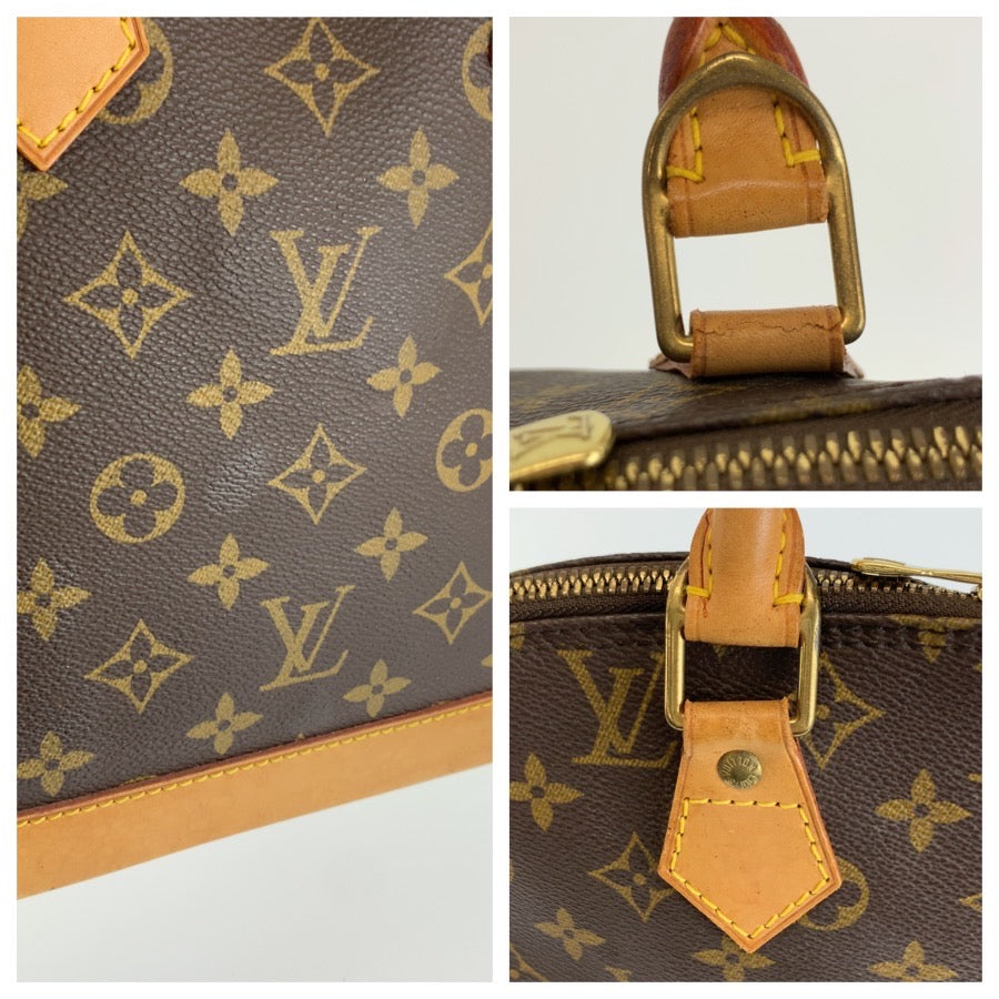 LOUIS VUITTON ルイヴィトン モノグラム アルマ ブラウン ゴールド金具 PVC / レザー M51130 ハンドバッグ レディース B57