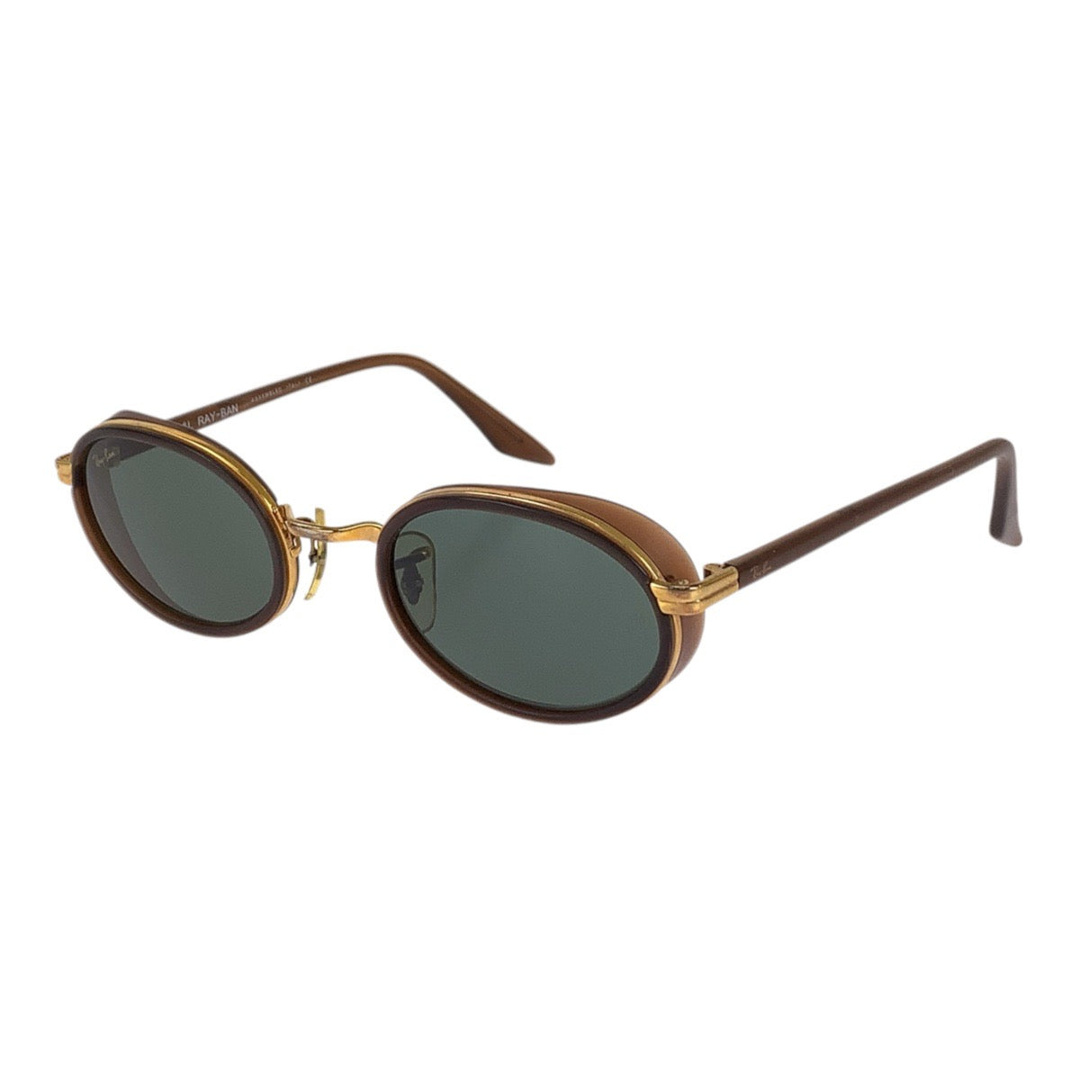 Ray-Ban レイバン ヴィンテージ ボシュロム Sidestreet Crosswalk ブラウン ゴールド金具 プラスチック / メッキ RB3037 W2814 サングラス 男女兼用 オーバル メンズ AB13