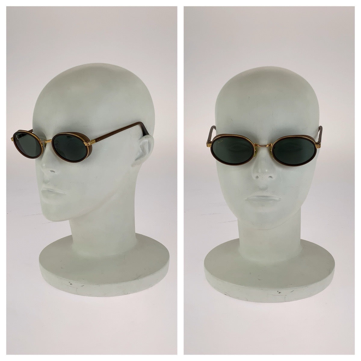 Ray-Ban レイバン ヴィンテージ ボシュロム Sidestreet Crosswalk ブラウン ゴールド金具 プラスチック / メッキ RB3037 W2814 サングラス 男女兼用 オーバル メンズ AB13