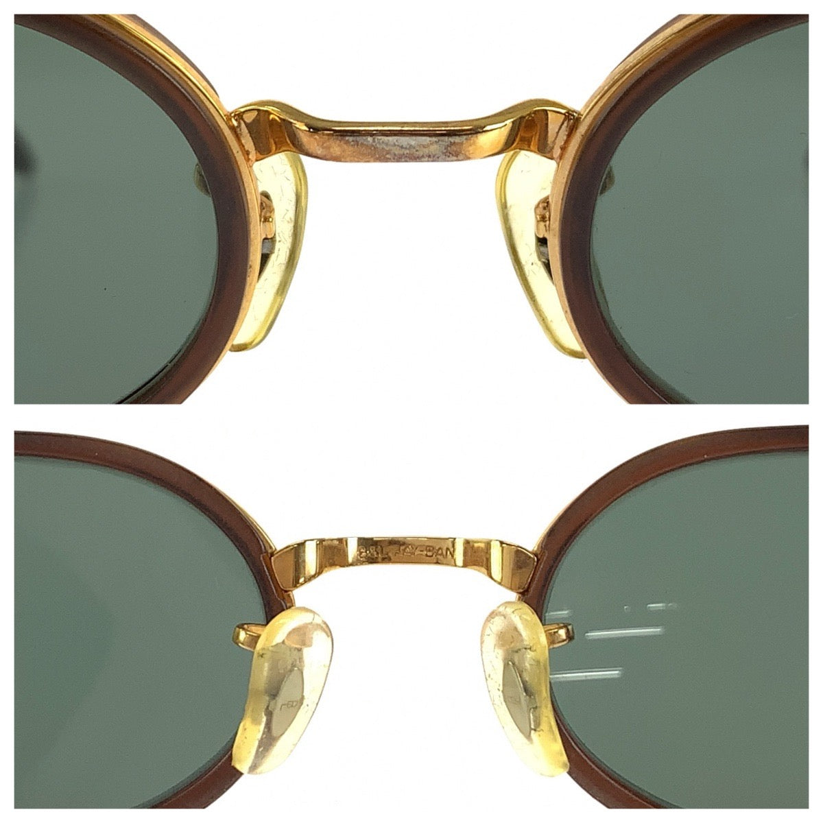 Ray-Ban レイバン ヴィンテージ ボシュロム Sidestreet Crosswalk ブラウン ゴールド金具 プラスチック / メッキ RB3037 W2814 サングラス 男女兼用 オーバル メンズ AB13