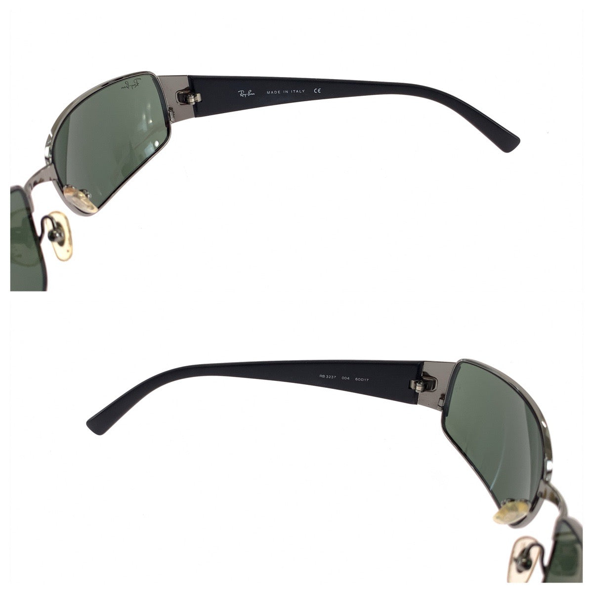 Ray-Ban レイバン サイズ60□17 ブラック ガンメタ金具 合金 / プラスチック RB3237 004 サングラス 男女兼用 スクエア メンズ AB13